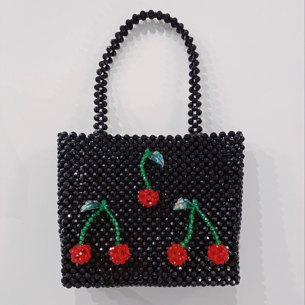 Susan Alexandra Beaded Strawberry Bag